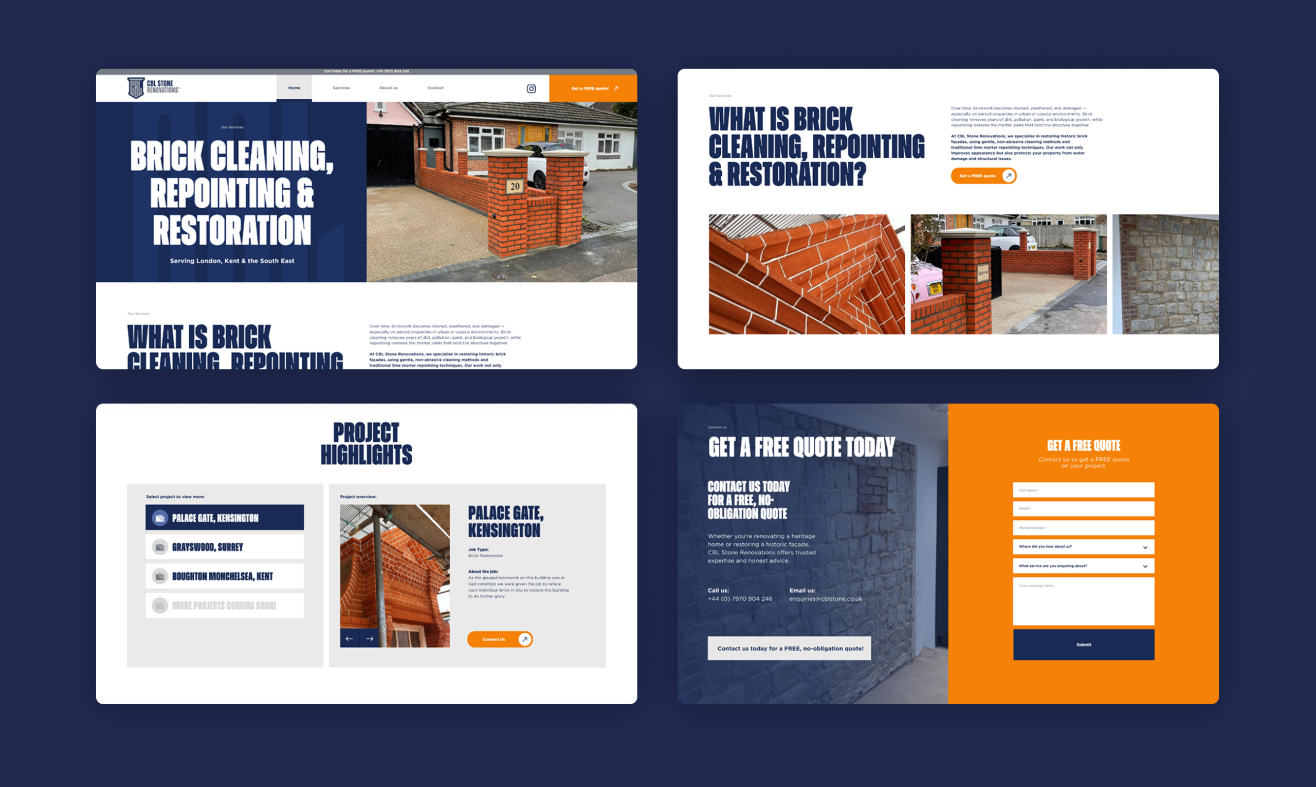 CBL Stone WordPress Website Design & Build by Revo Studio