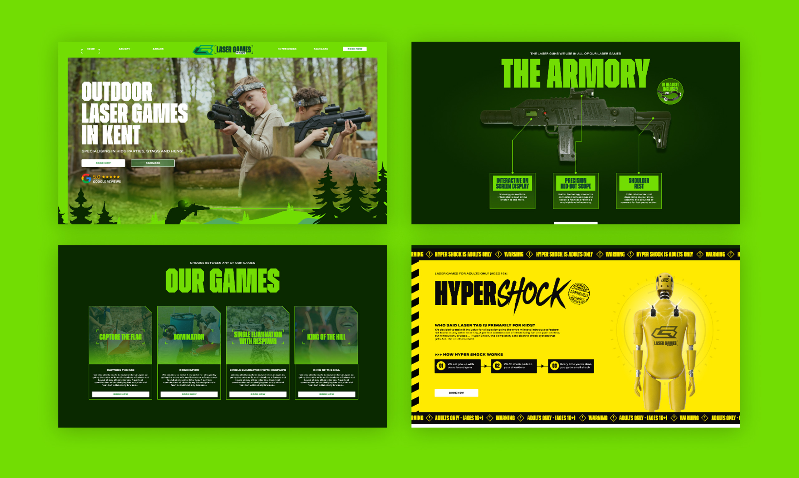 Laser Games Kent Website