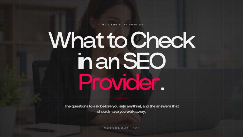 SEO Provider Evaluation: What to Check First